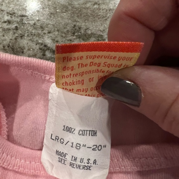 Light pink doggy t-shirt w heart embellishment - Picture 5 of 6